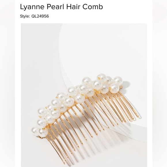 NWT Francesca’s Lyanne Pearl Hair Comb - Picture 2 of 4
